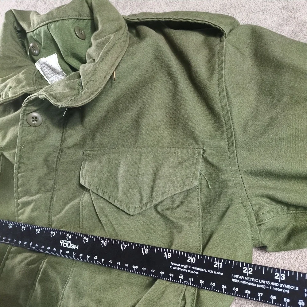 Vintage US Military Field Jacket‎ Mens Med Reg Olive Drab OG-107 Without Liner - Picture 5 of 11